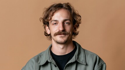 Obraz premium Gen Z Team Lead Young Slim White Man Content Operations Steady