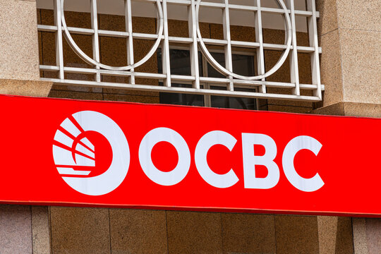 Kuala Lumpur, Malaysia-February 23, 2026: OCBC branch office sign - a Chinese Banking Corporation Limited, abbreviated as OCBC- a Singaporean multinational banking and financial services corporation.