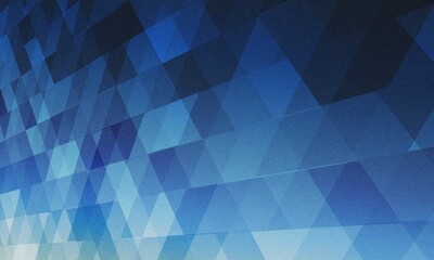 Obraz premium Abstract blue geometric bright background hexagonal crystal diamond light futuristic glossy mosaic wallpaper graphic gradient digital