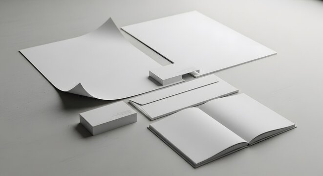 Blank corporate business stationery branding identity identity mockup