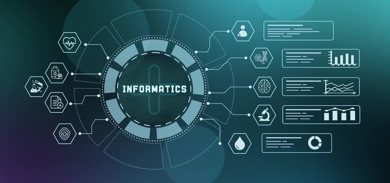 Medical informatics system managing digital health records and clinical information database display.