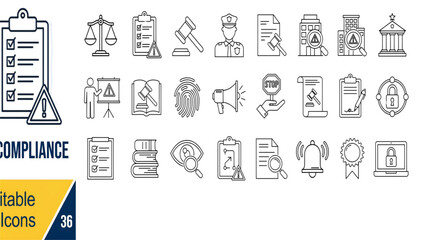 Fototapeta premium Set of colorful flat design icons showing various office and communication tools Vector