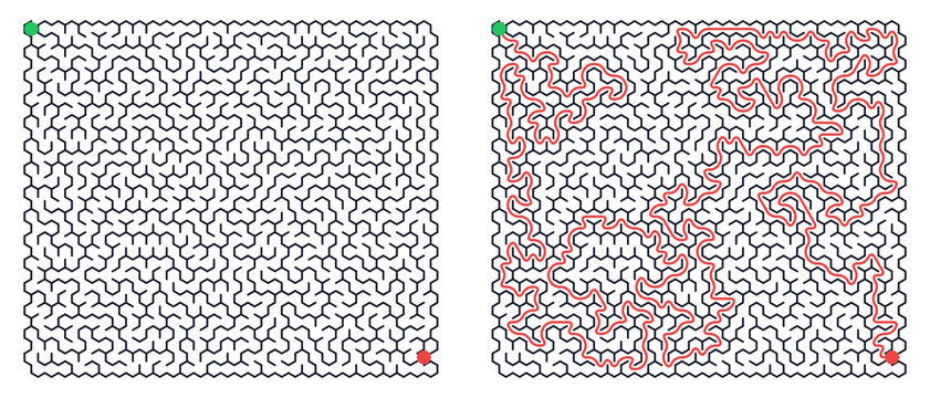 Final maze puzzle with solution set leisure activity