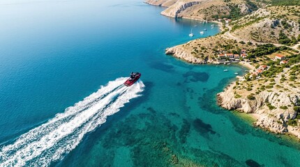 Obraz premium yacht in the sea