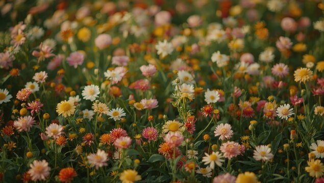 Seasonal flower patch bursting with lively Earth Day spirit