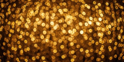 Obraz premium Decorative golden backdrop displaying holiday spirit through motion blur lights