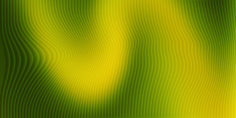Abstract green and yellow wavy lines background with vertical stripe texture pattern, background © MdIsmail