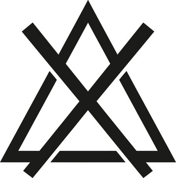 A 3D illustration of a black and white hazard warning sign featuring a bold cross symbol and a wrong mark design on a white background
