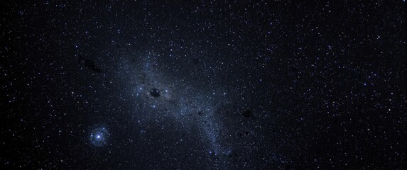 Obraz premium Vast cosmic starfield shining in remote outer space