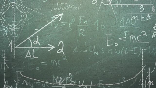 Elegant Blackboard Math Formula Animation For Education Theme