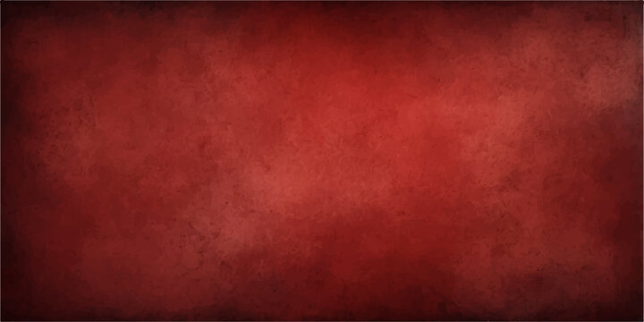 A vintage grunge red background features a textured paper wall with an aged antique frame pattern and a dark dirty parchment surface design