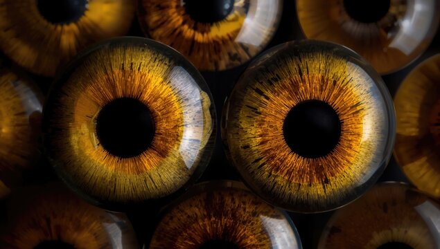 Natural tiger eye and hawk eye specimens with distinctive chatoyancy effect