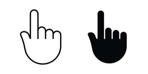 Fototapeta premium Cursor icon. Editable line vector element set
