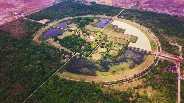 Lumbini Maya Devi Temple Drone shot
