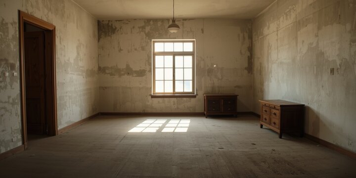 Uninspired chamber with simple layout and bland decor