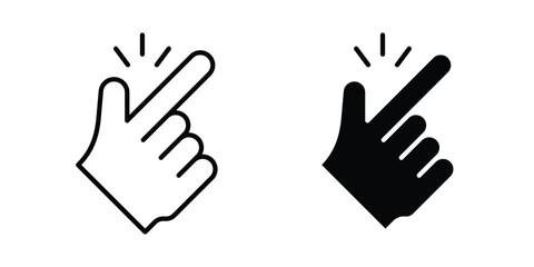 Obraz premium Easy to use icon. line and filled black pictograms.