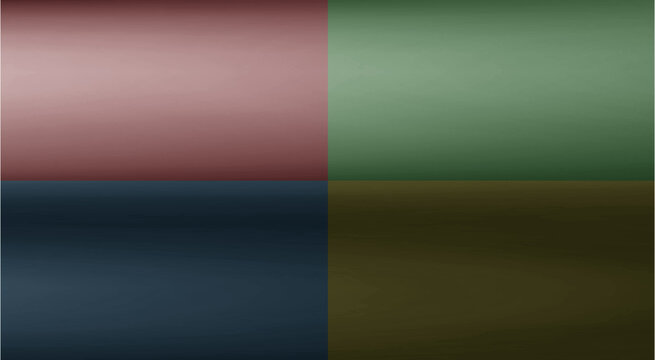 Abstract background with four quadrants of different colors with a subtle gradient effect