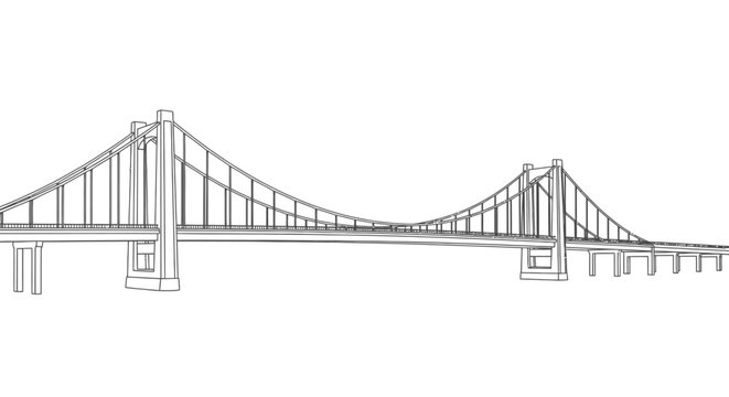 Suspension Bridge Structural Engineering Design.
