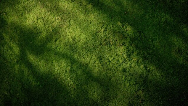 natural textured mossy green background with gentle shadow copy space