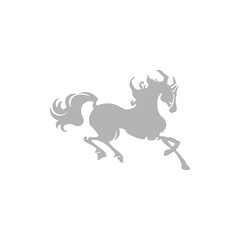 Fototapeta premium icon vector horse animals template design trendy