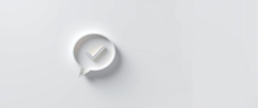 Icon of a speaking bubble containing both question and answer elements for Q and A concept