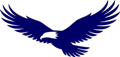 Obraz premium Flying Eagle Silhouette Graphic Element