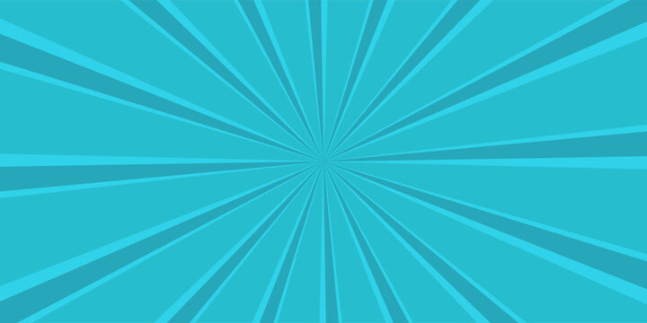 Pop art comic background lightning blast halftone dots. Cartoon Vector Illustration on blue