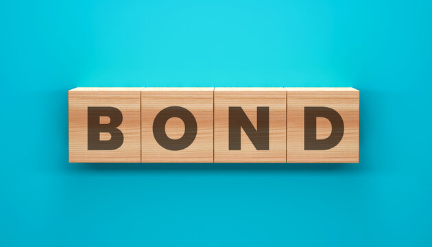 Bond written on Wooden Blocks
