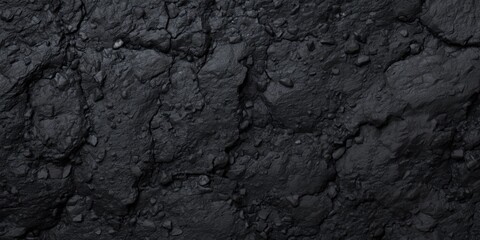 Fototapeta premium Isolated detailed coal carbon surface texture in high resolution with white background and copy space