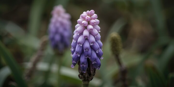 Macro photography of hyacinth bean pods against natural backdrop