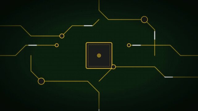 Macro View of Printed Circuit Board PCB Trace Routing