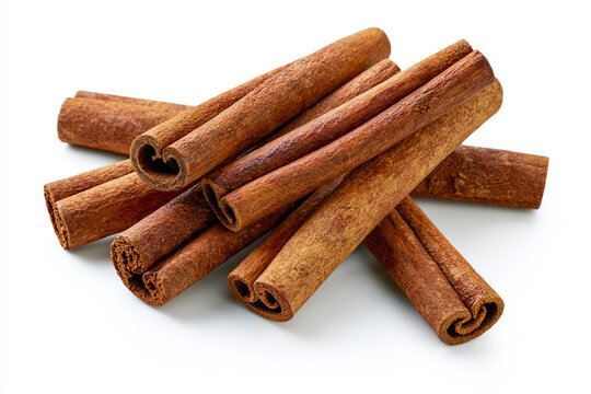 Cinnamon Sticks Food Ingredient isolated on white background