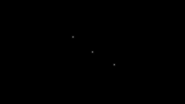 Magic twinkle stars animation featuring glowing white sparkle doodles, blinking retro vector stars,The sparkling effects or magical appearance 4k animation.on black screen background.
