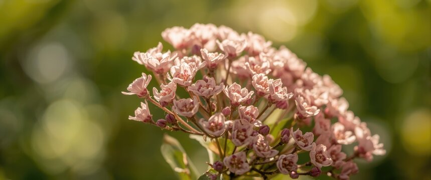 Physocarpus Opulifolius Tiny Wine Ninebark Flowers Macro Shot