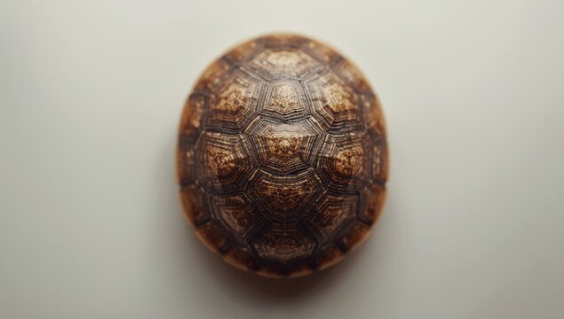 Textured brown turtle shell showcasing natural details