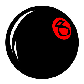 Vector Illustration of 8 Ball Pool
