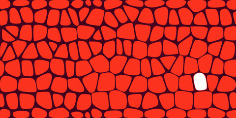 Red Scale Pattern With White Space Seamless Vector Illustration © Achinta