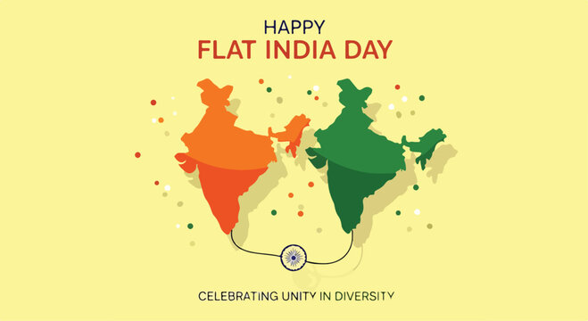 A vibrant graphic celebrating India's diversity