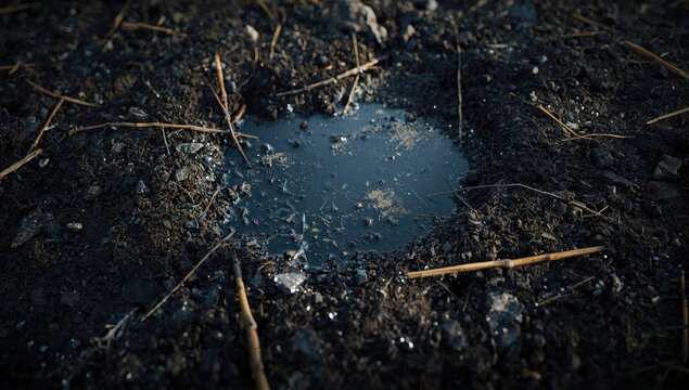 Hazardous soil conditions triggered by oil leakage in a small oil reserve area