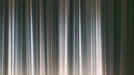 Obraz premium Soft diffused light streams through sheer curtains creating a peaceful and elegant interior atmosphere