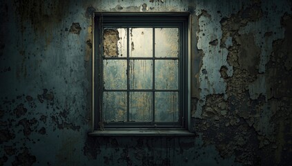 Fototapeta premium Combat and prevent mold damage with expert services and strong products on banner covering mold affected window and wall with copy space