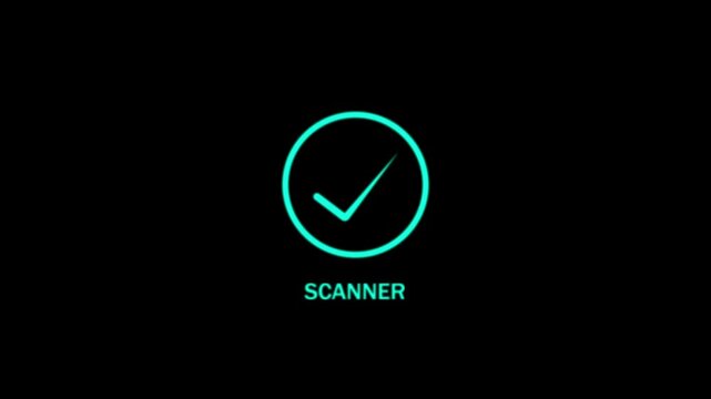Futuristic Holographic Scanner U I Neon Glow Technology Interface neon scanner futuristic scanner digital scanner