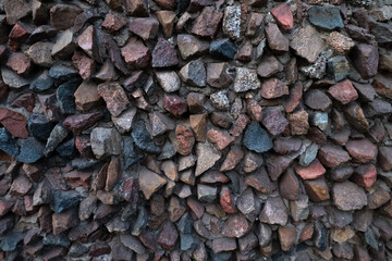 Old  brick wall, mur ściana z czerwonej cegły, kamienna  © MR. Stanek