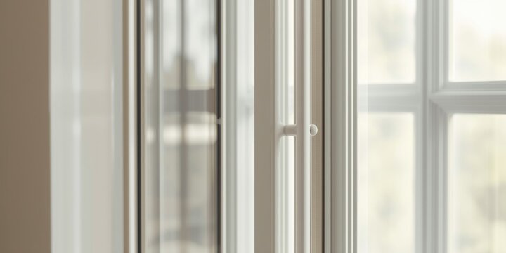 Contemporary white window with sophisticated styling to brighten living spaces and complement home interiors