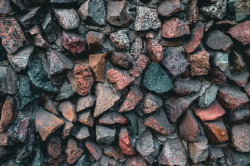 Naklejka premium Old brick wall, mur ściana z czerwonej cegły, kamienna 