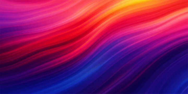 An abstract, vibrant swirl of colors transitions from warm yellow and orange to intense red, deep pink, and finally a cool, dark blue, creating a mesmerizing visual flow.