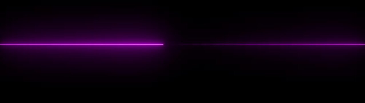 Futuristic Abstract pink Neon Glowing Laser Lines widescreen Transition &ndash; Shiny Saber Animation Moving Left to Right in ultrawide and Motion graphics of neon line ... See More