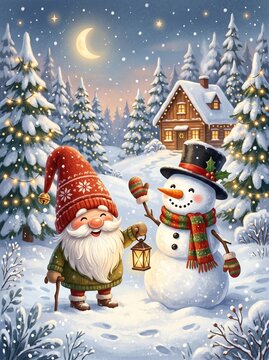 christmas gnome, christmas gnomes, funny gnome, cute gnome, holiday gnome, winter gnome, gnome illustration, christmas character, festive gnome, santa gnome, tomte illustration, nisse christmas, chris
