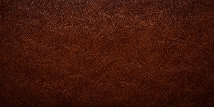 Brown vintage grunge leather texture background with rough aged surface pattern and dark brown worn material design