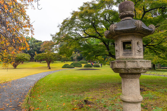  Japanese Garden at Shinjuku gyoen in Tokyo, Japan
